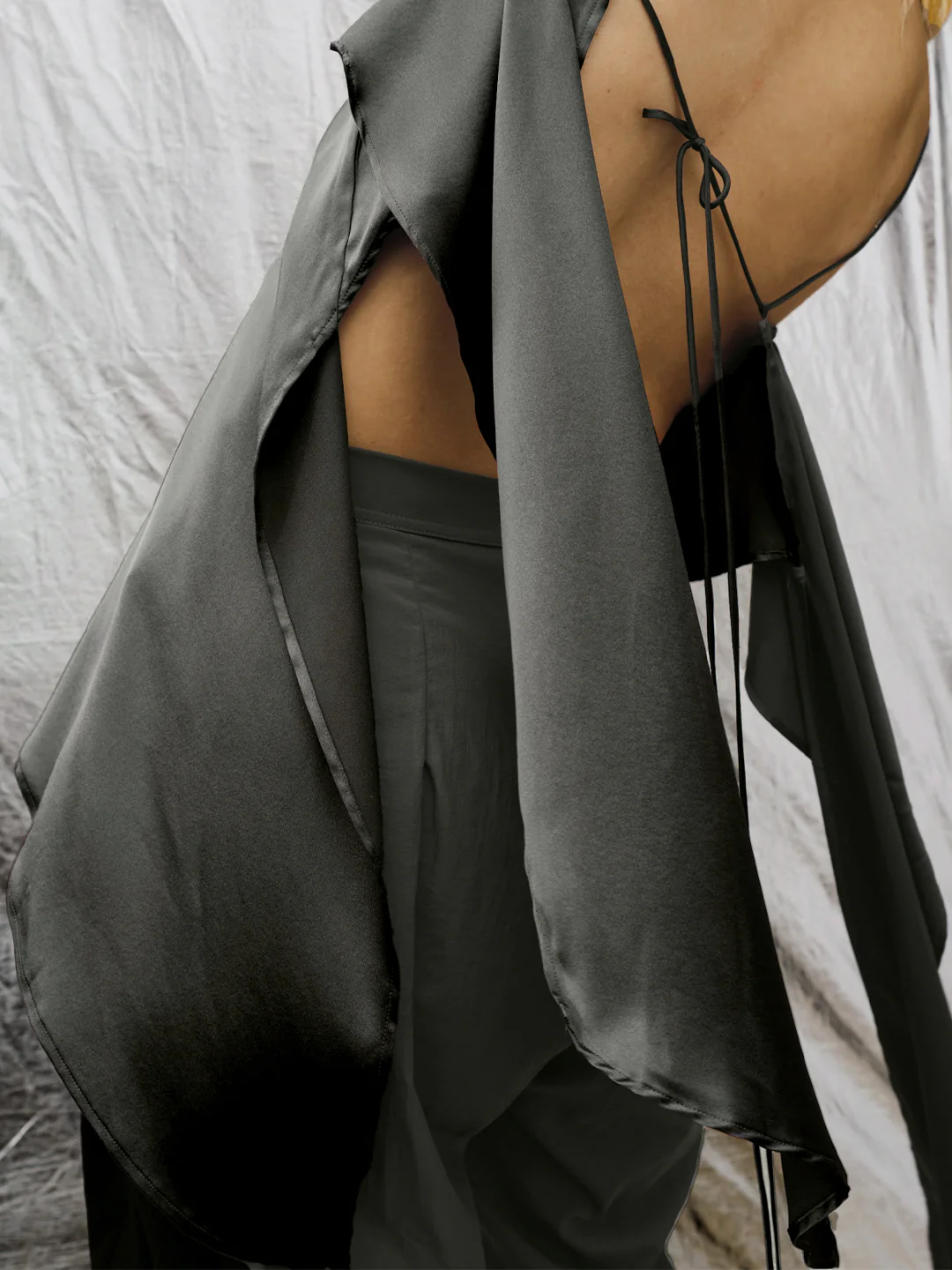 Asymmetrical Silk Tank - Image 6