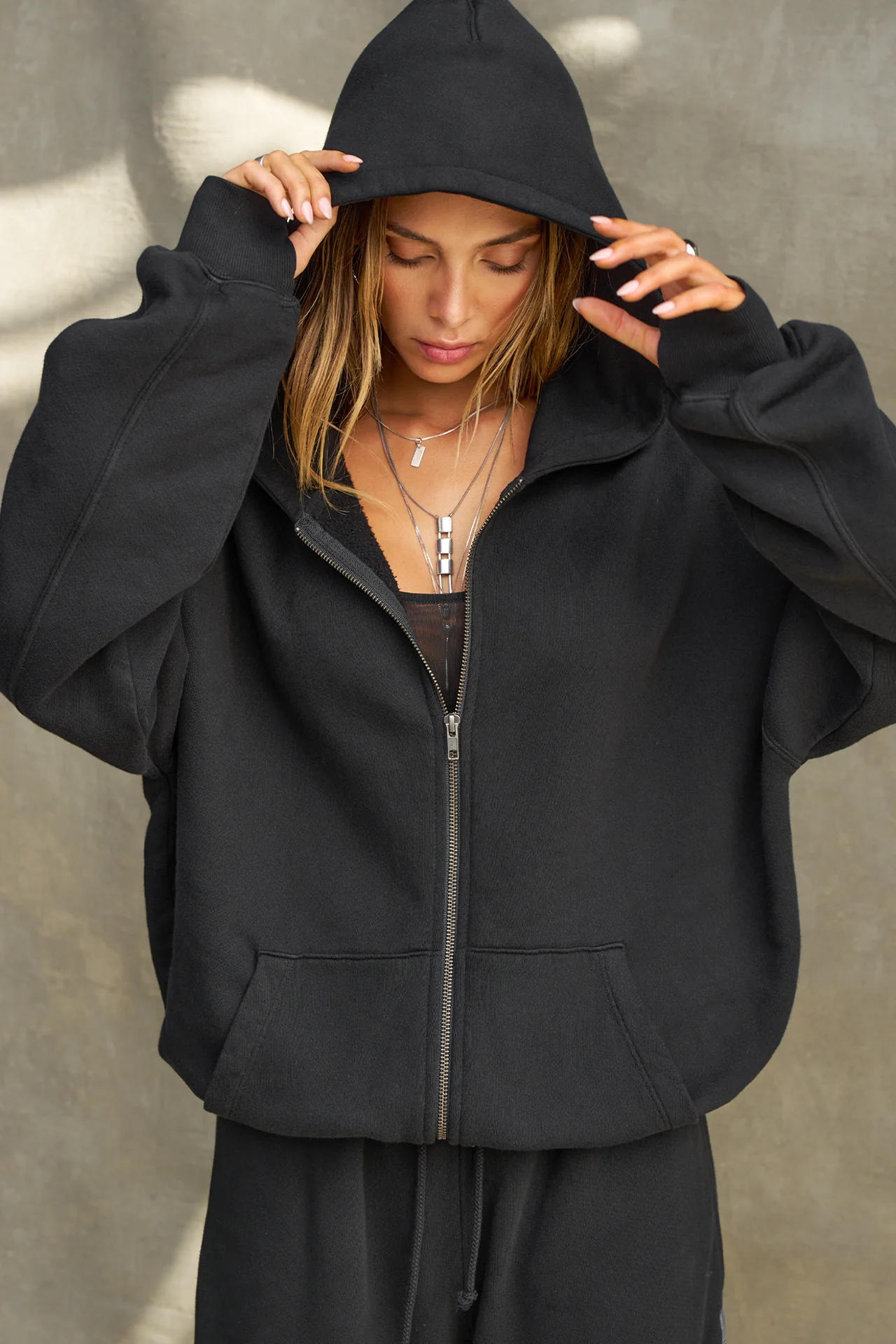 Oversized Zip Hoodie - Image 3