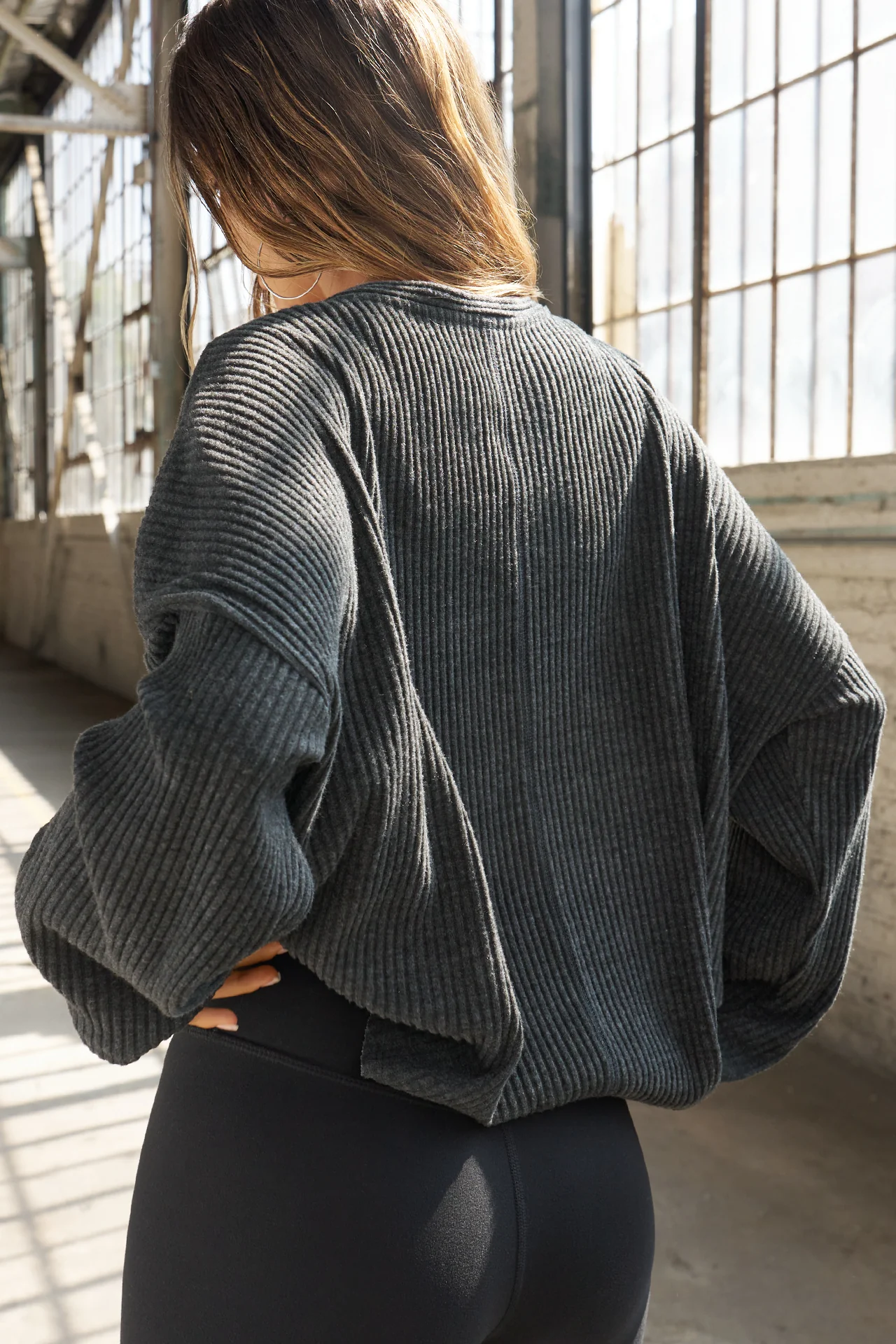 Relaxed V-Neck Cardigan - Image 2